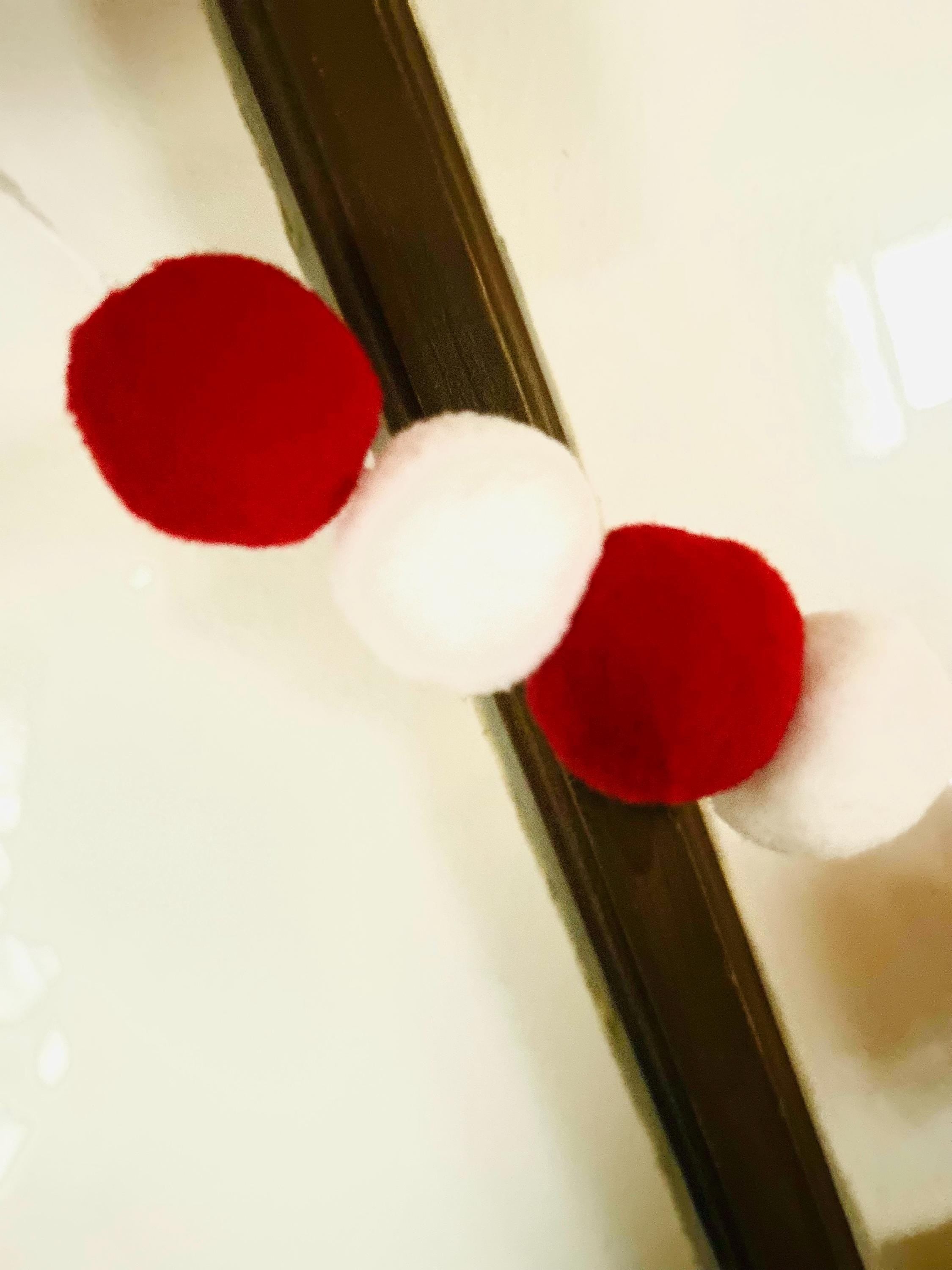 Heart Felt Garland, Felt Pom Pom Garland, Valentine Garland, Valentine's Day Decor, Felt Ball Garland, Wedding Decor, Anniversary Decor