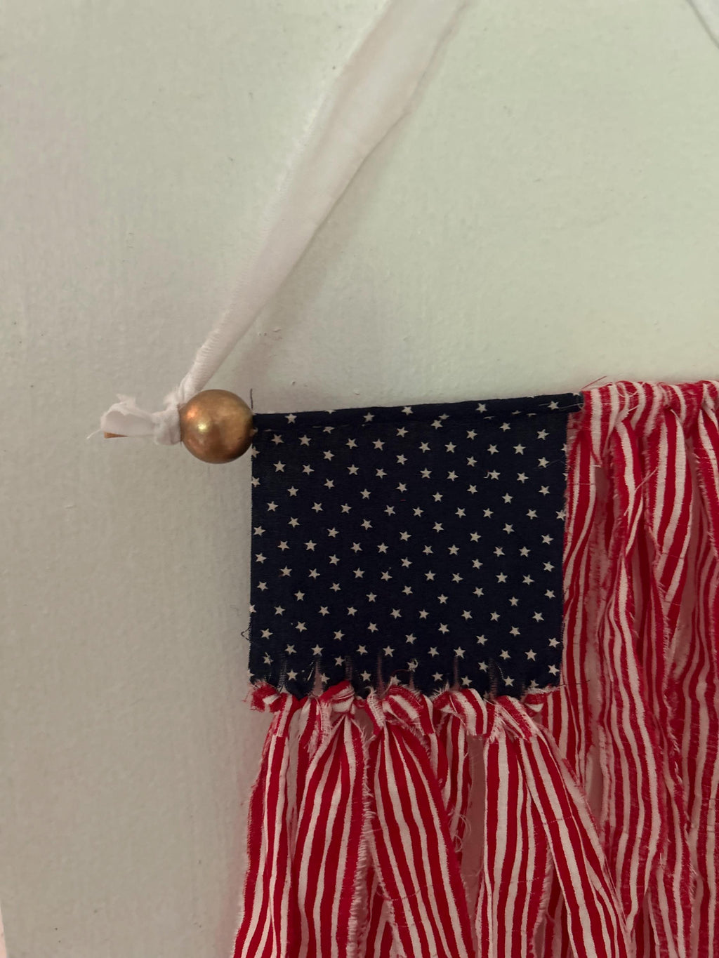 American Flag Wall Hanging, Patriotic Flag, Fabric swag, Banner, Americana, Flag wall hanging, July 4th decor, Memorial Day decor, Boho