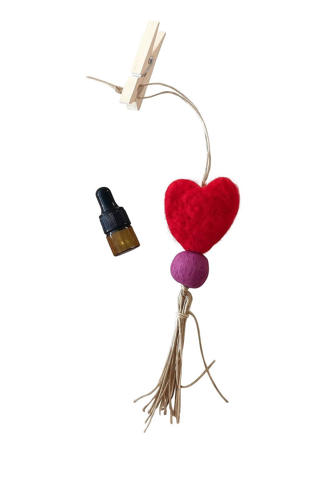 Felt Wool Ball Diffuser, Boho Aromatherapy Ornament Gift, Essential Oil Diffuser, Car Fragrance